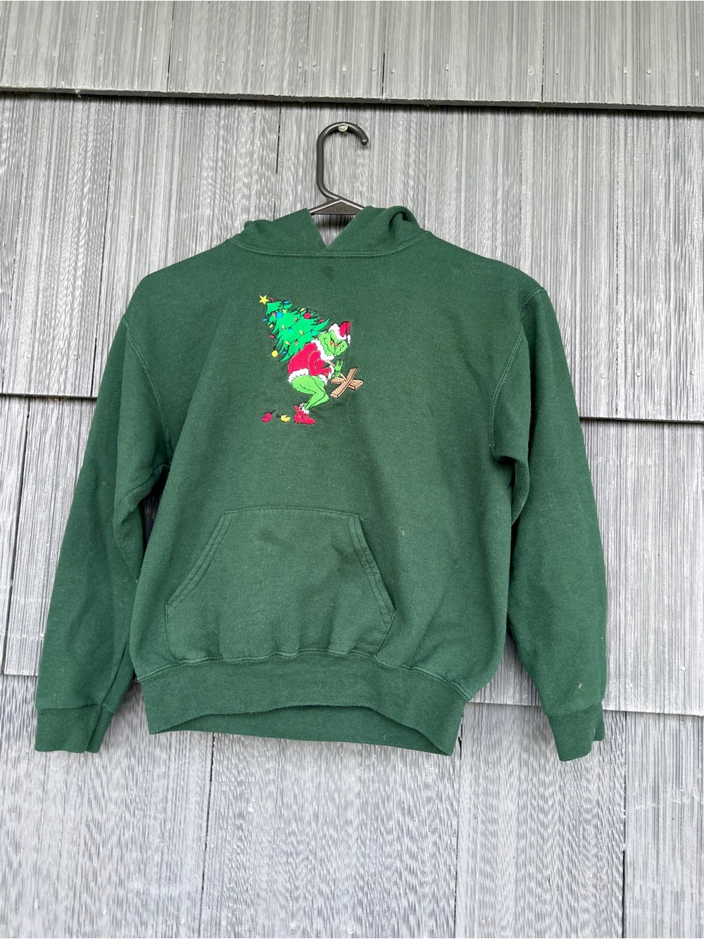 Green Holiday Graphic Hoodie Sweatshirt